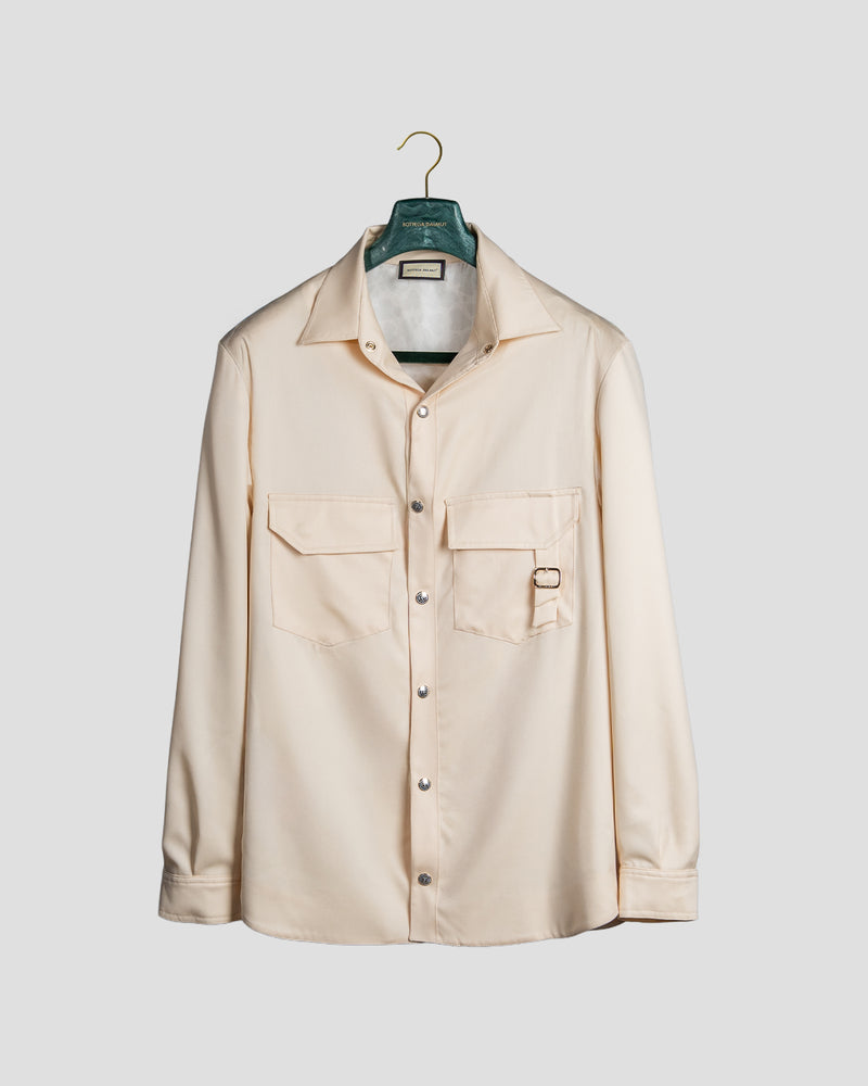 Overshirt Safari Gabardina Burro