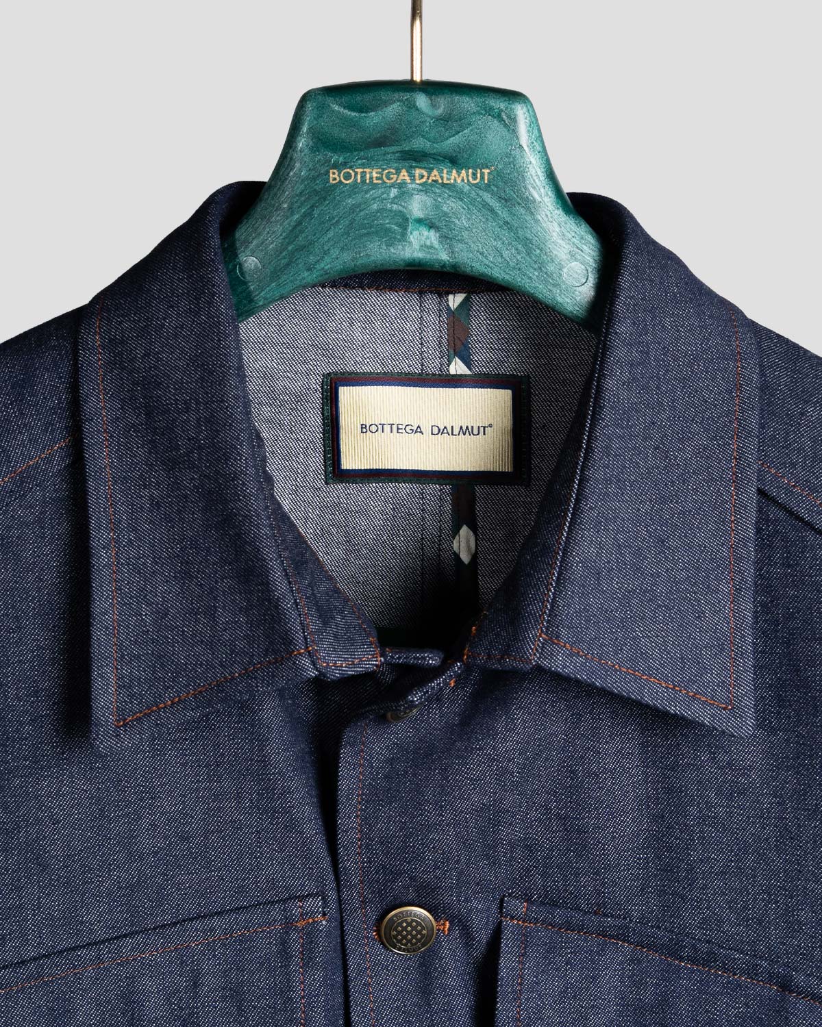 Giubbotto Board Denim Blu, Bottega Dalmut, foto 4