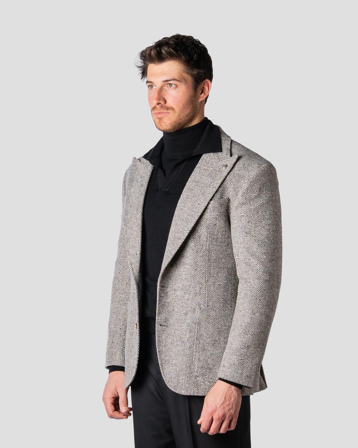 Polo Golf Nera Manica Lunga