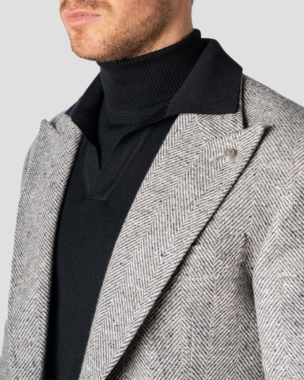 Polo Golf Nera Manica Lunga