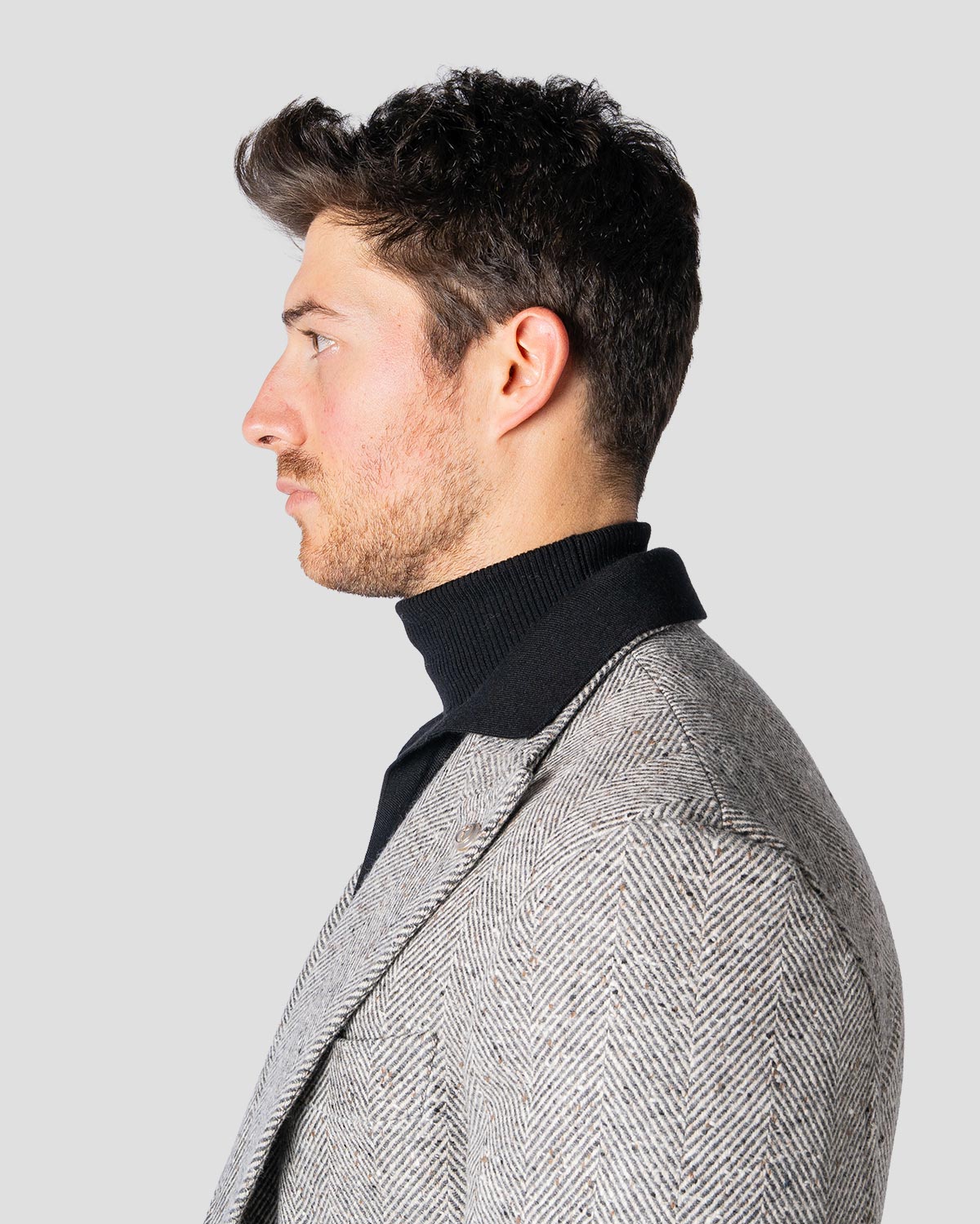 Polo Golf Nera Manica Lunga