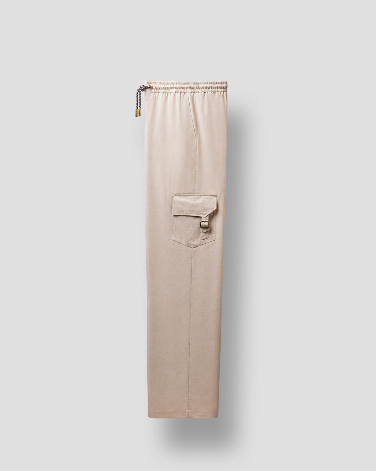Pantaloni Cargo Loropiana Super 150's Panna