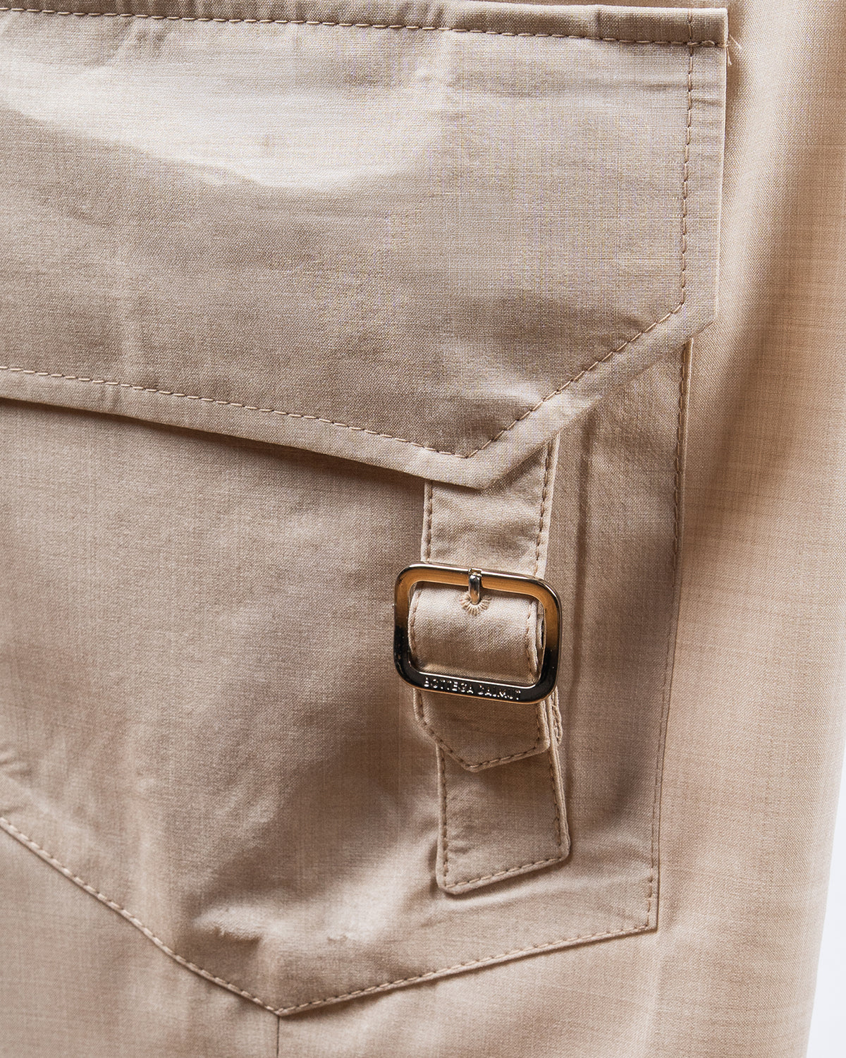 Pantaloni Cargo Loropiana Super 150's Panna