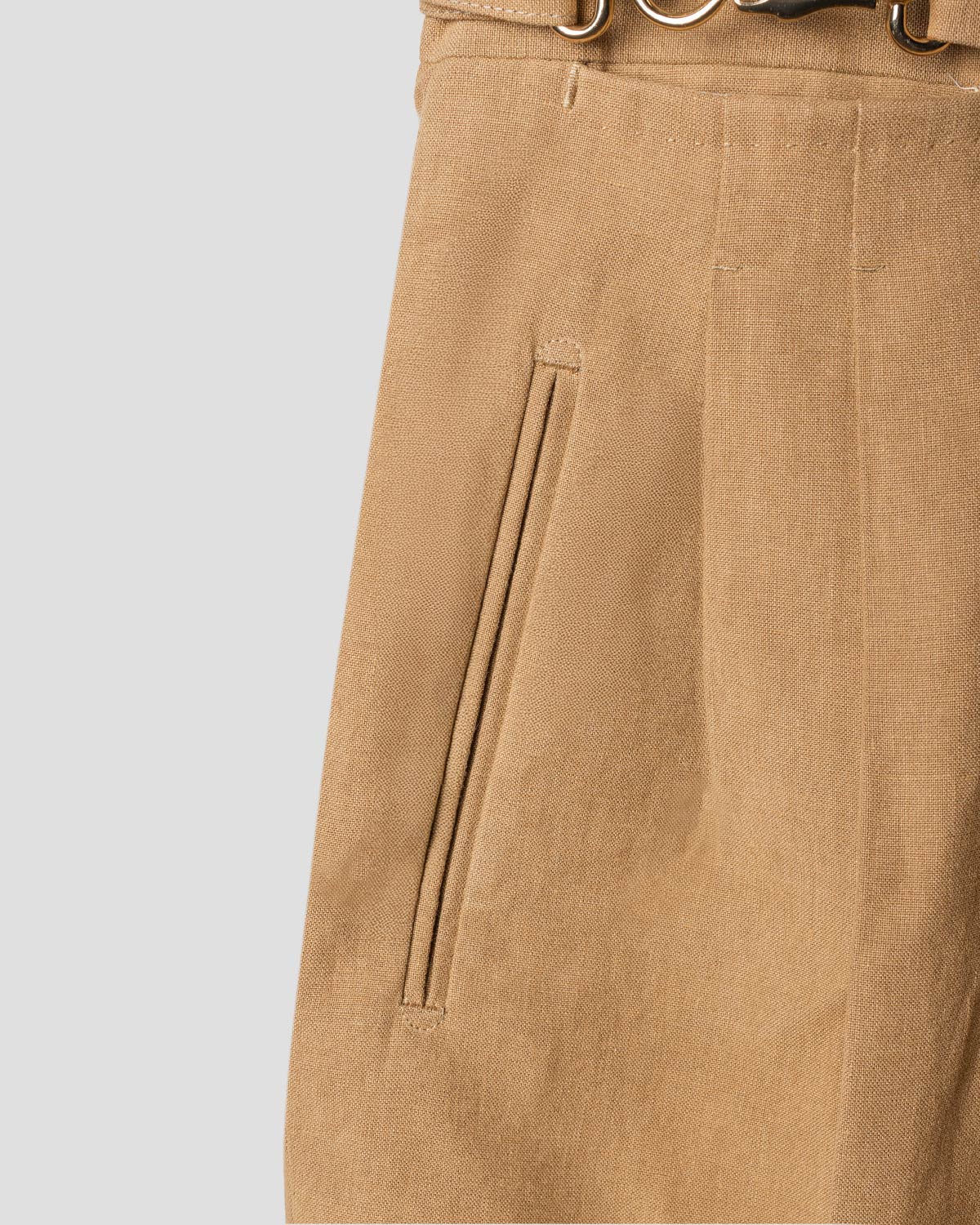 Bermuda Biddy Beige in lana, Bottega Dalmut, foto 3