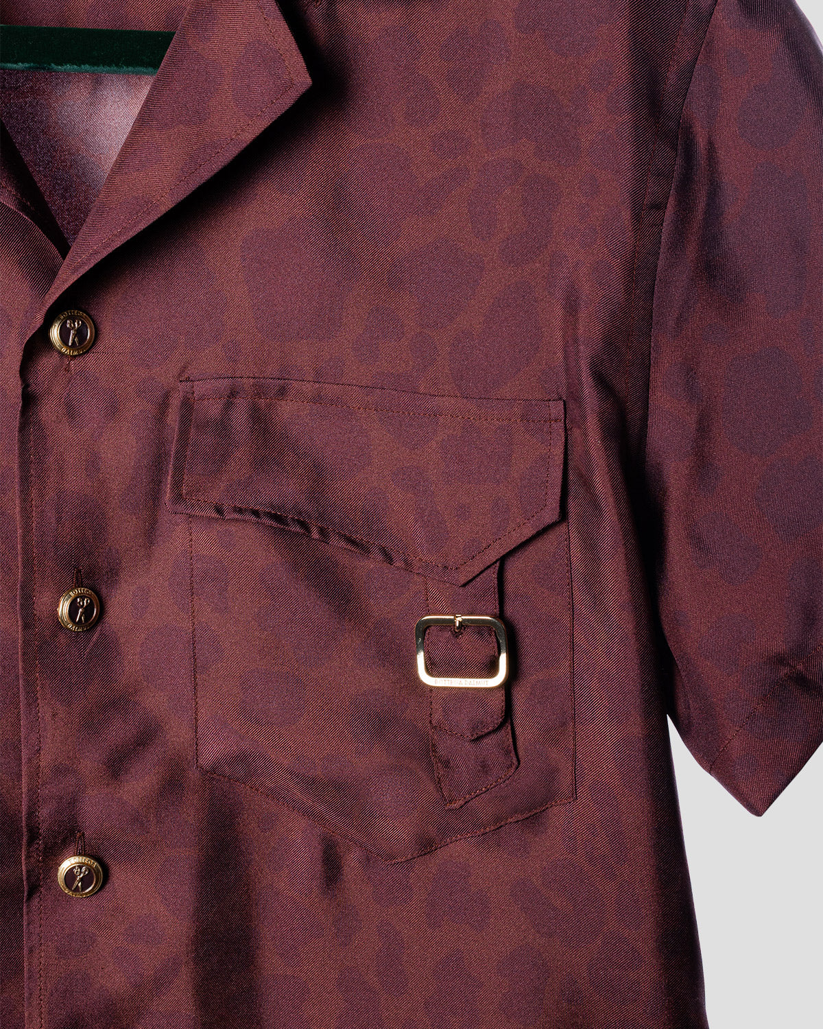 Camicia Board Animalier Wine