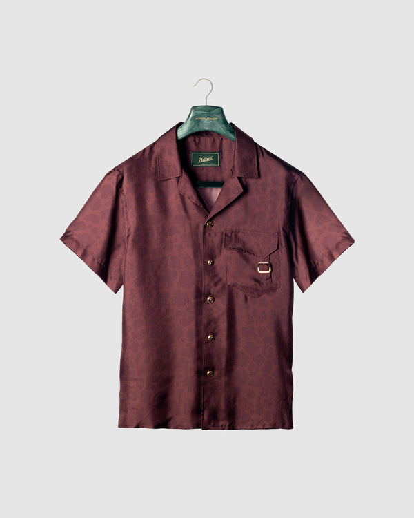 Camicia Board Animalier Wine