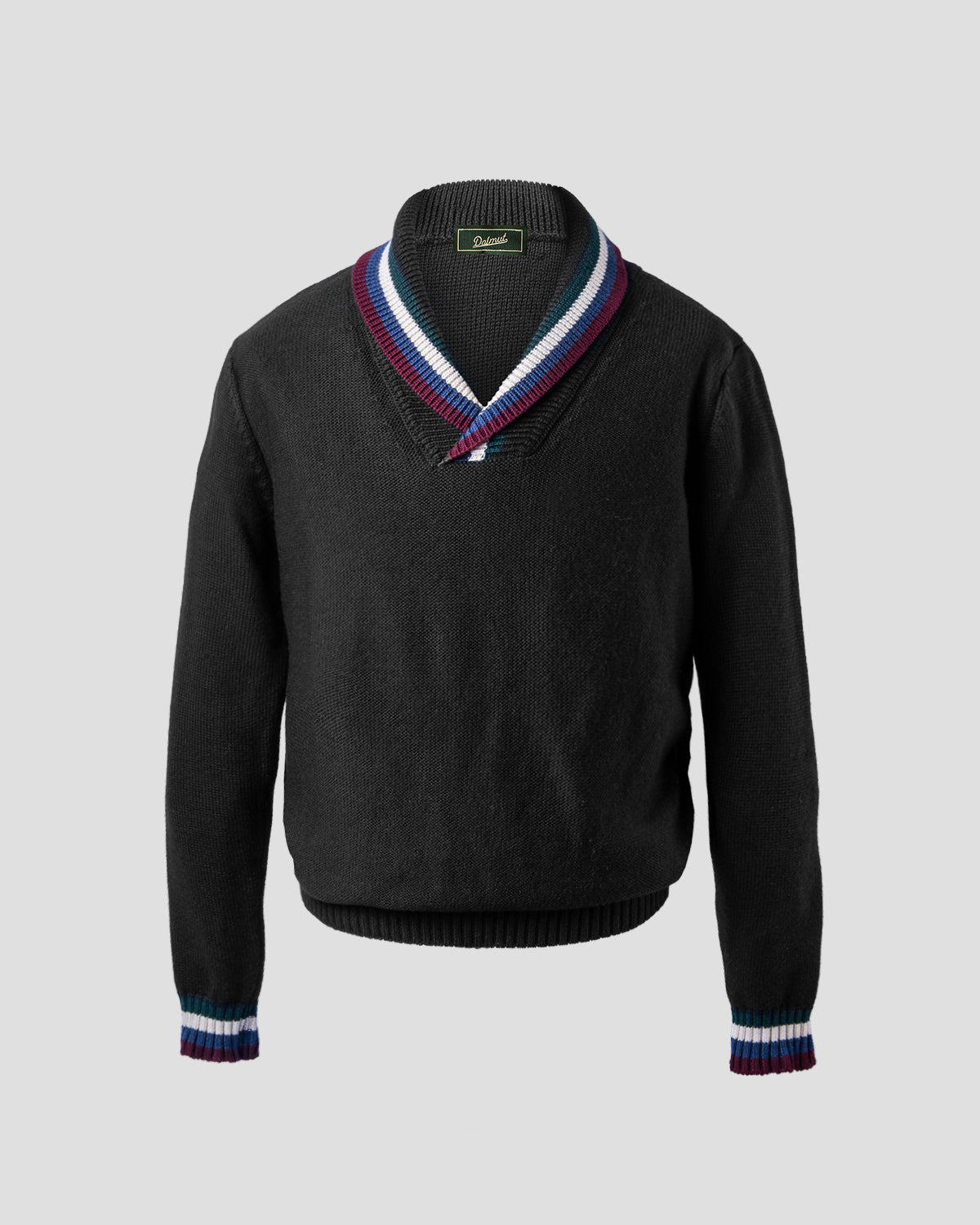 Maglione Collo Sciallato Golf Nero