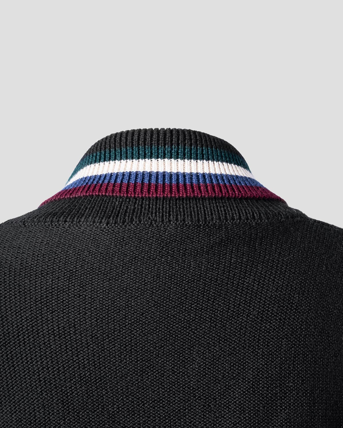 Maglione Collo Sciallato Golf Nero