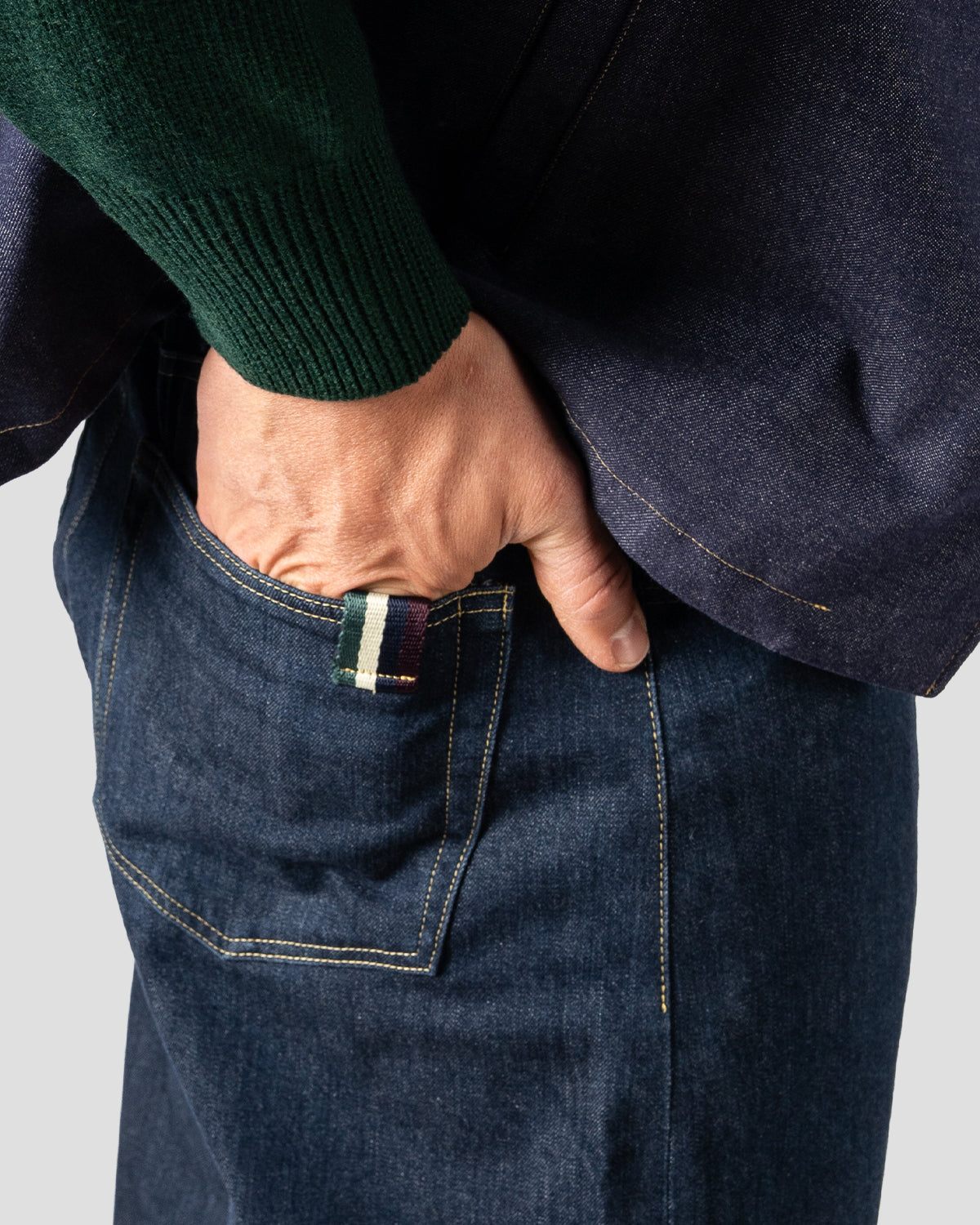 Pantaloni Balloon Denim Blu