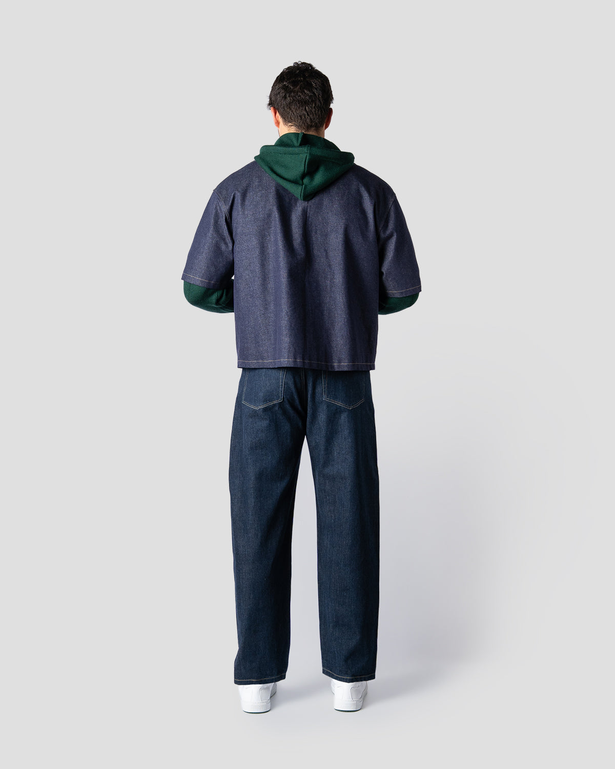 Pantaloni Balloon Denim Blu