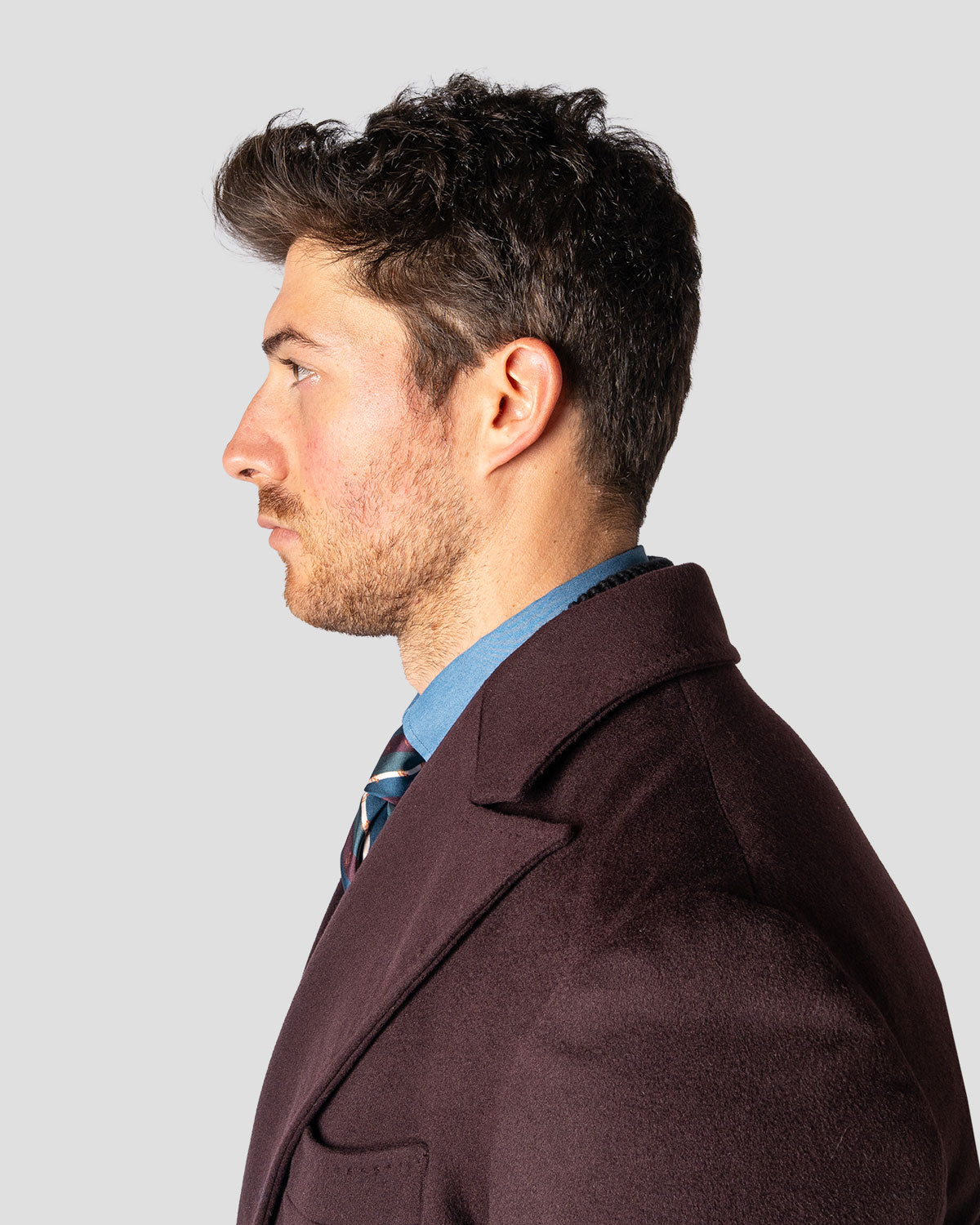 Cappotto Doppiopetto Cashmere Wine, Bottega Dalmut, foto 16