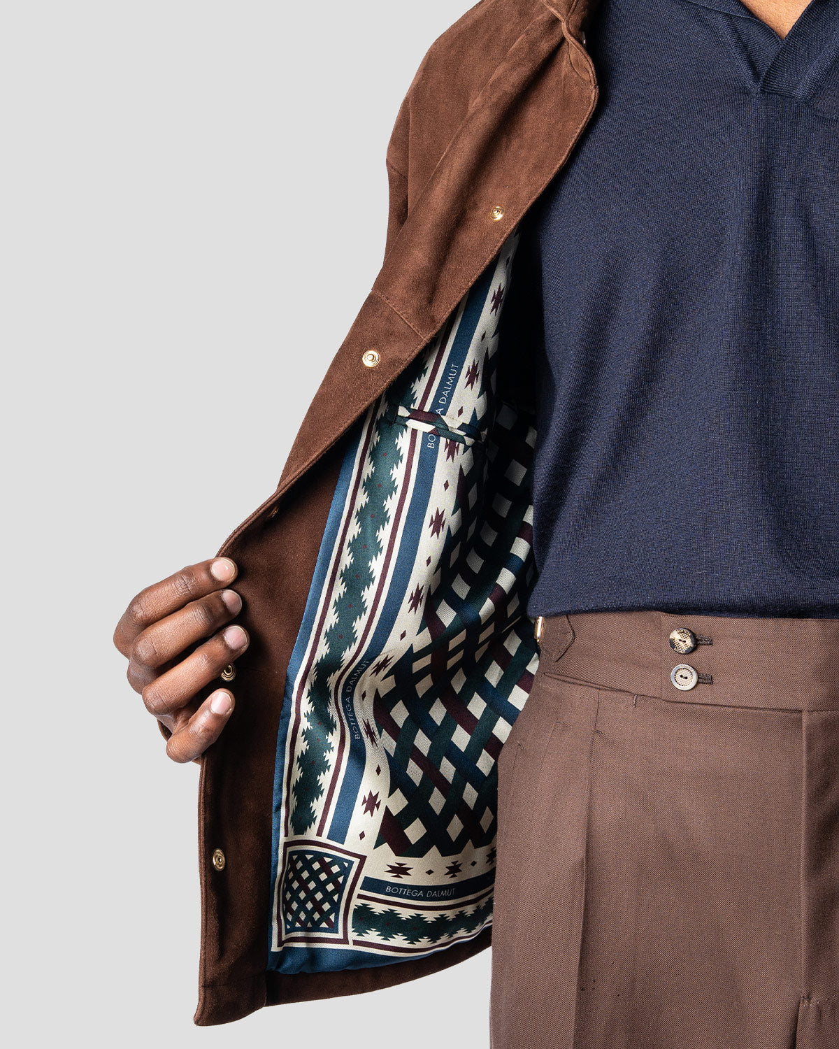 Overshirt Safari Camoscio Moro