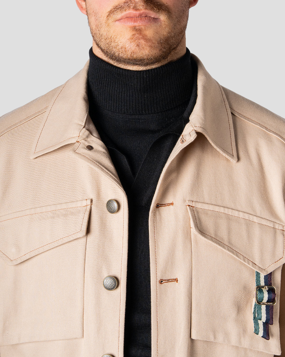 Giubbotto Board Denim Beige, Bottega Dalmut, foto 10
