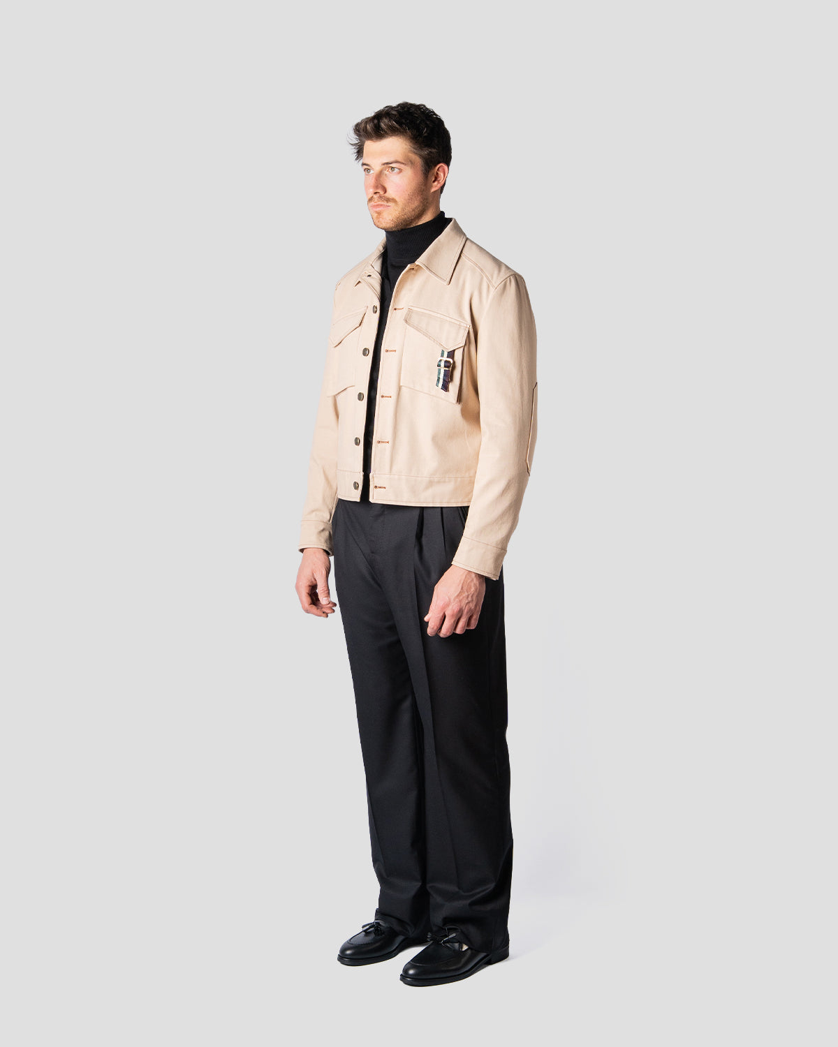 Giubbotto Board Denim Beige, Bottega Dalmut, foto 11