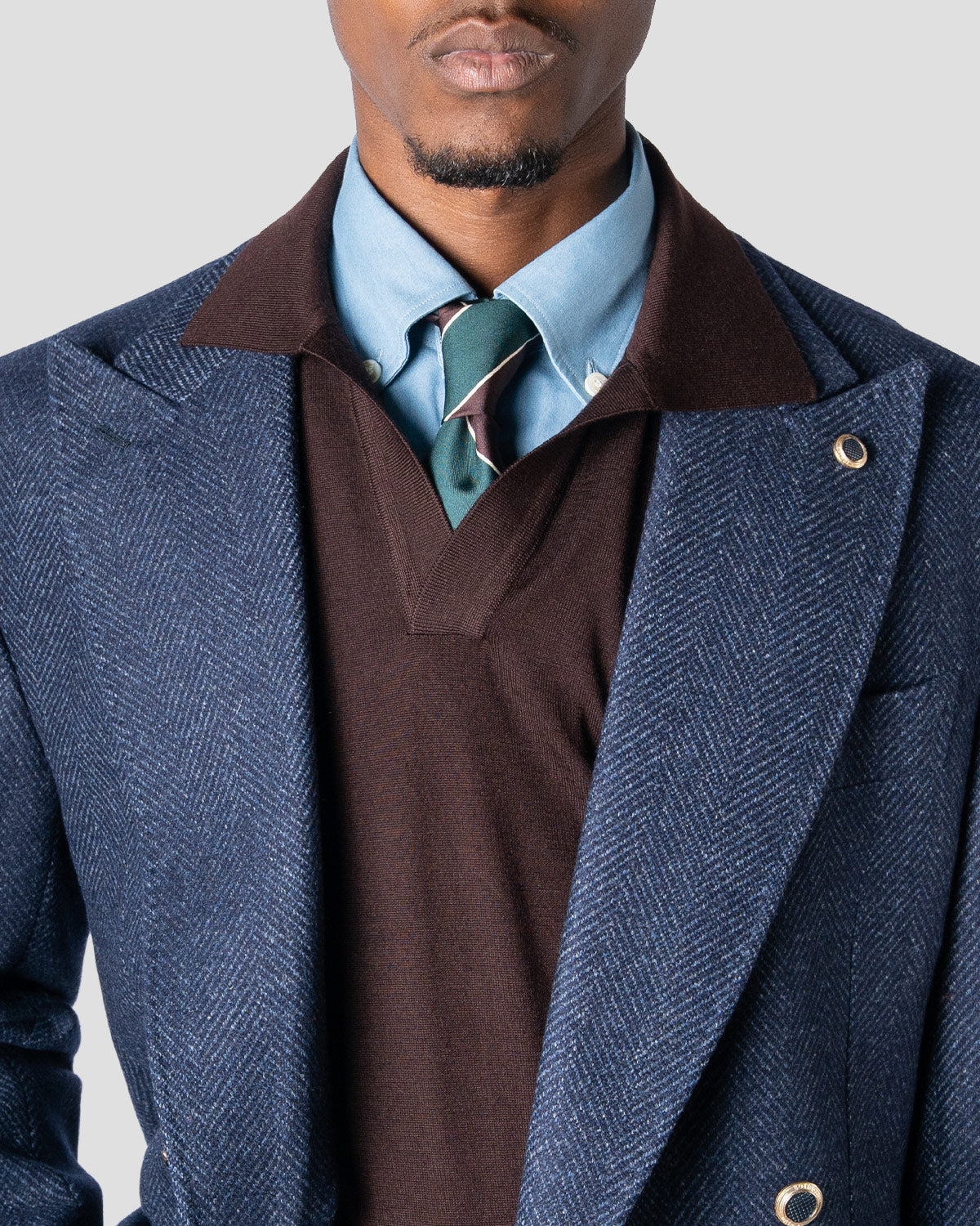 Blazer Spigato Blu