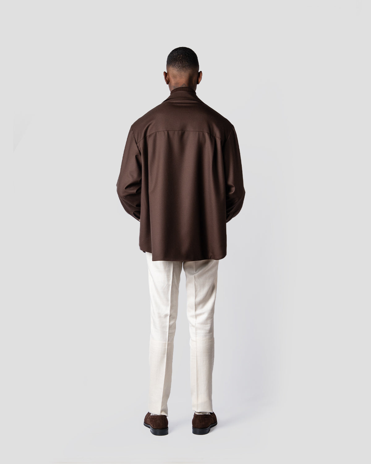 Overshirt Safari gabardina Moro