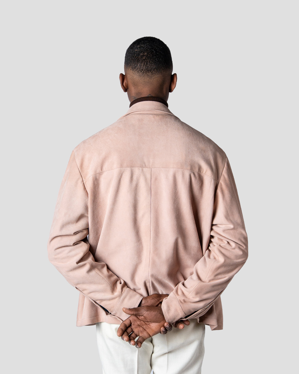 Overshirt Safari Camoscio Baby Rose