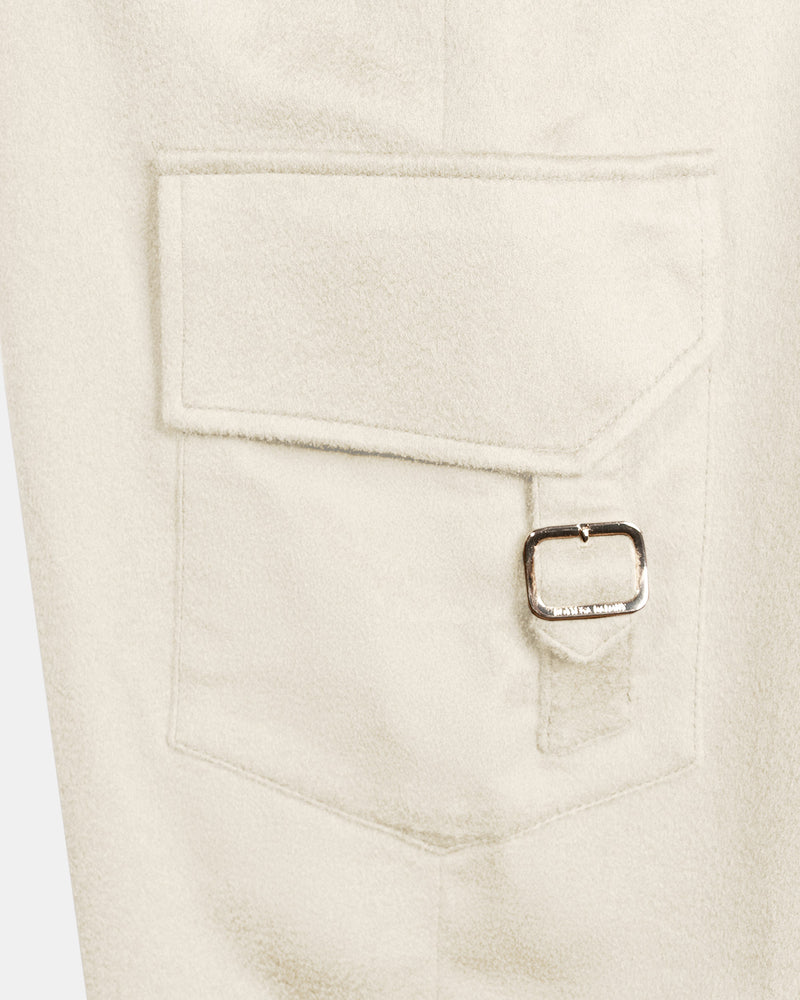 Pantaloni Cargo Cashmere Burro