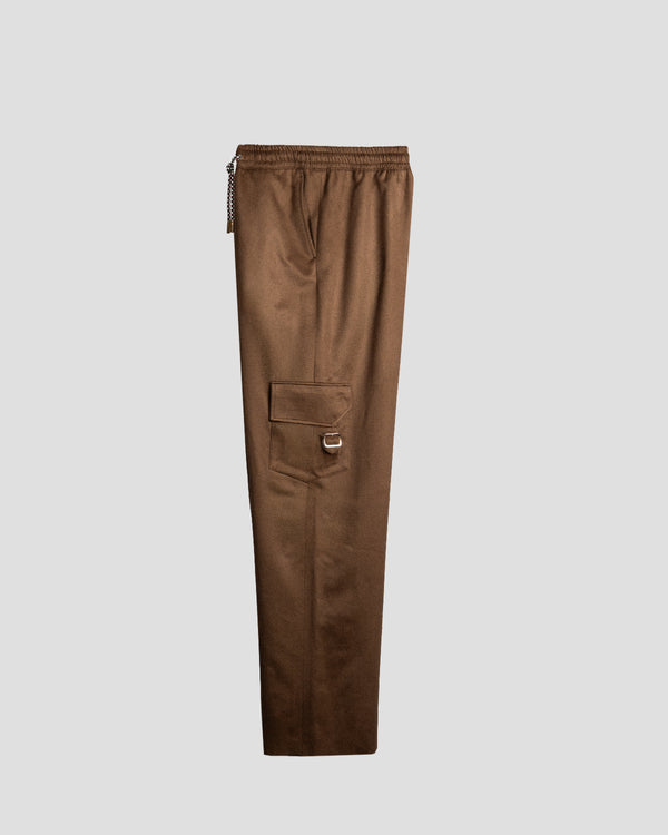 Pantaloni Cargo Cashmere Marrone