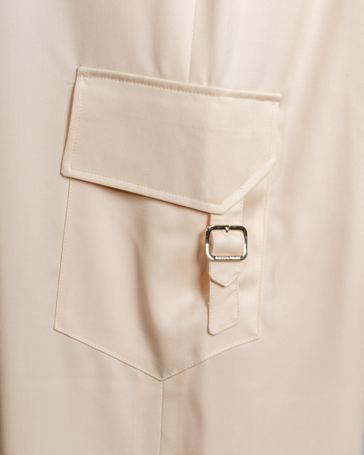 Pantaloni Cargo Gabardina Burro