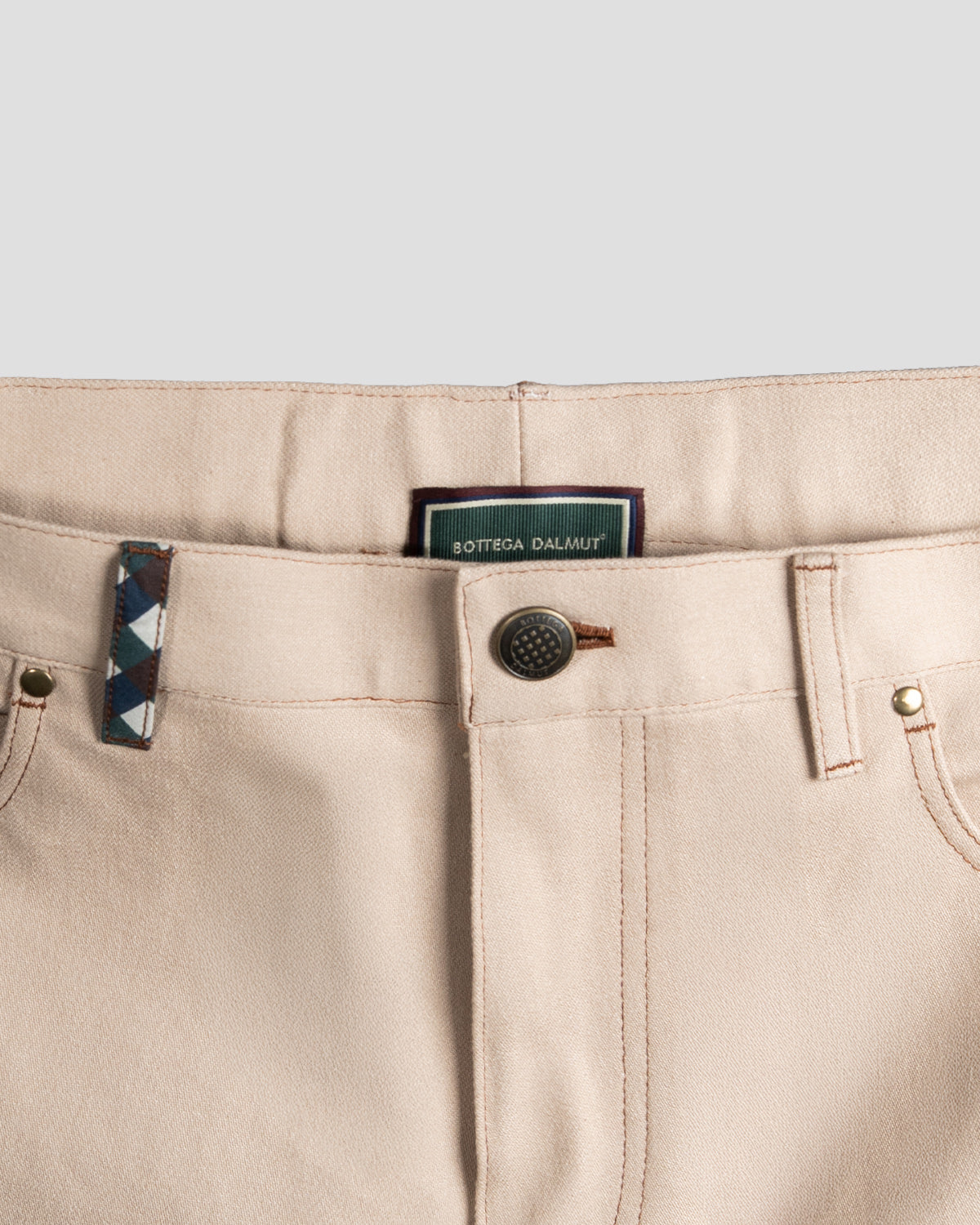 Pantaloni Balloon Denim Beige