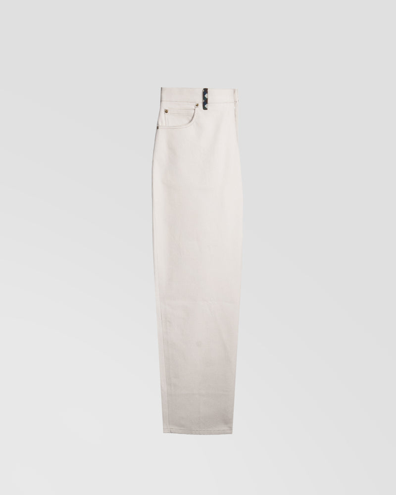 Pantaloni Balloon Denim Bianco