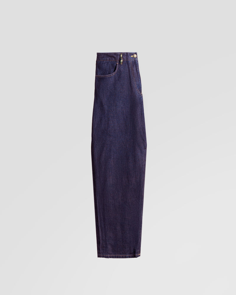 Pantaloni Balloon Denim Blu