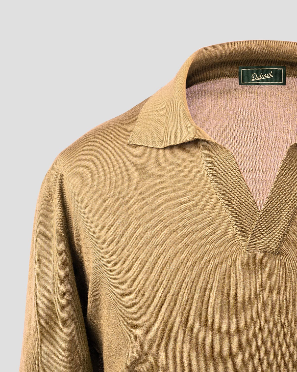 Polo Golf Cammello Manica Lunga