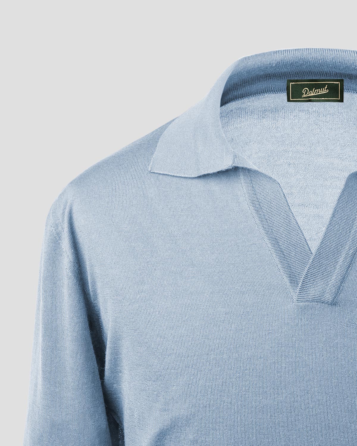 Polo Golf Azzurro Manica Lunga