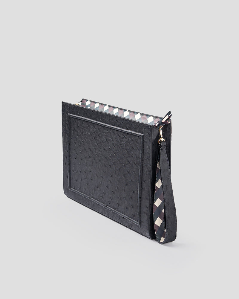 Travel pochette Struzzo Nera