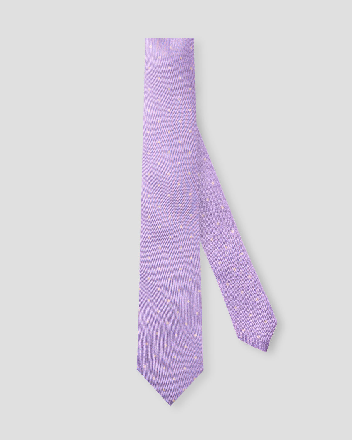 Blue silk tie with orange squares