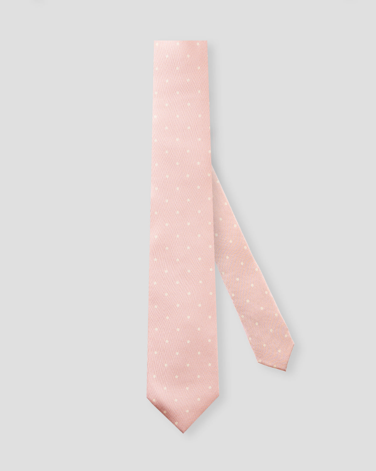 Blue silk tie with orange squares