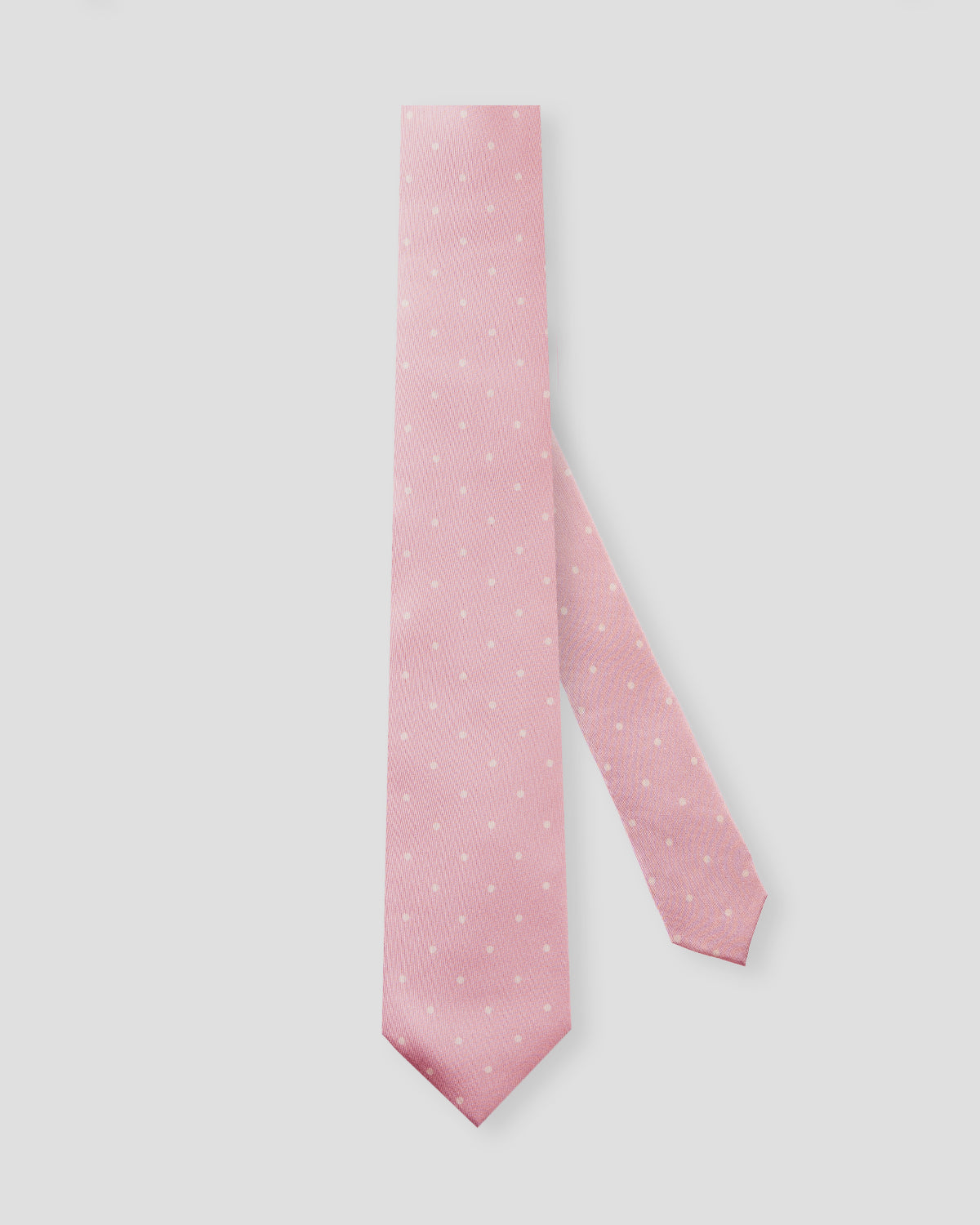 Cravatta Rosa Pois Panna