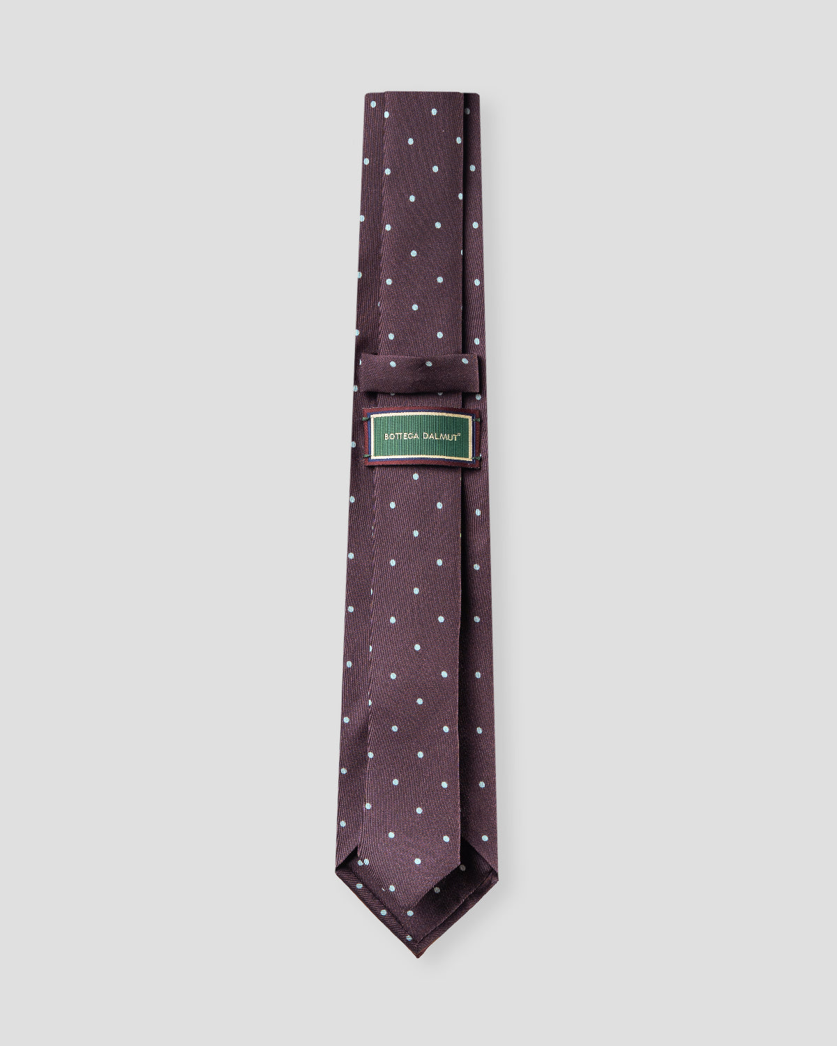 Cravatta Bordeaux Pois Azzurri