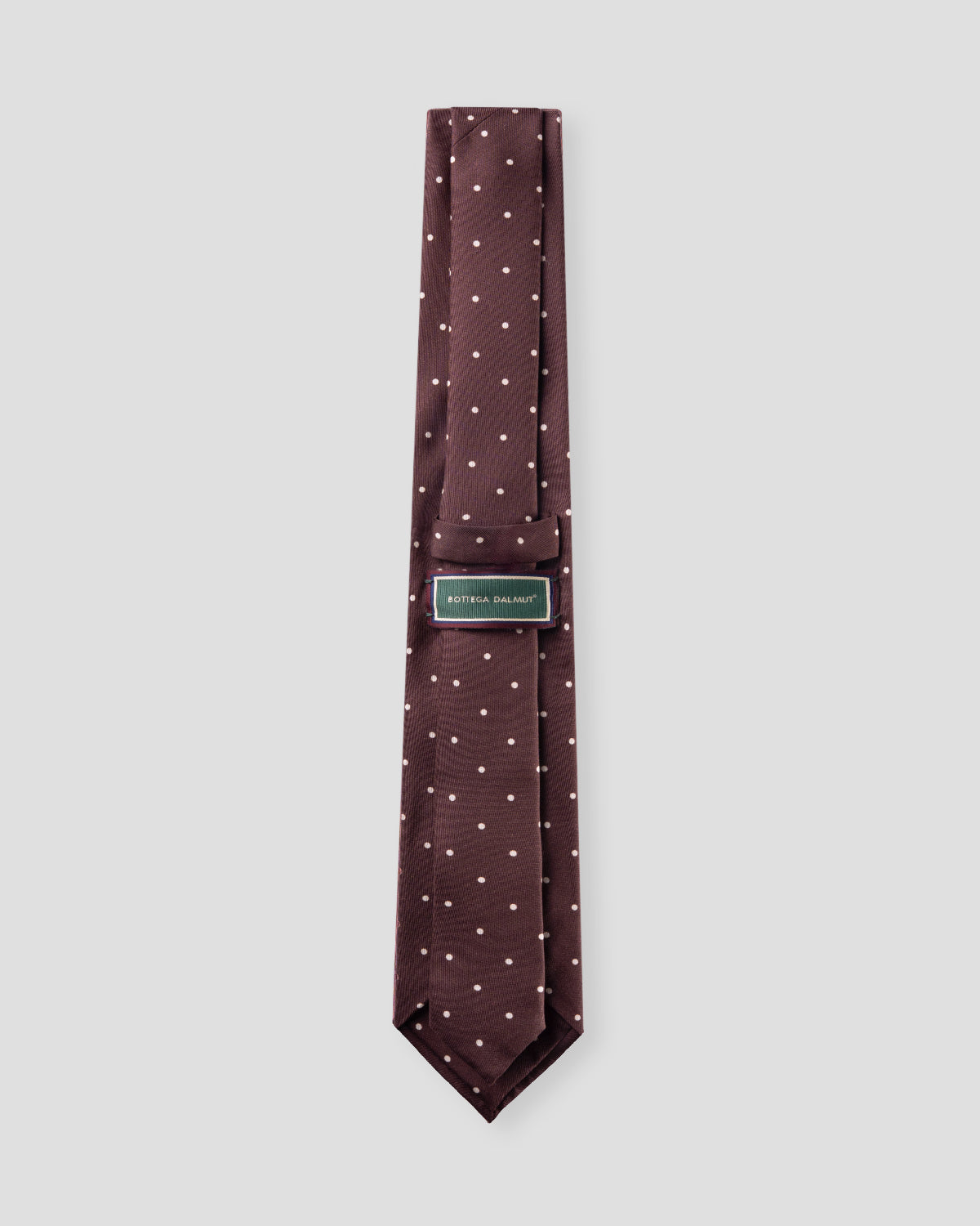 Blue silk tie with orange squares