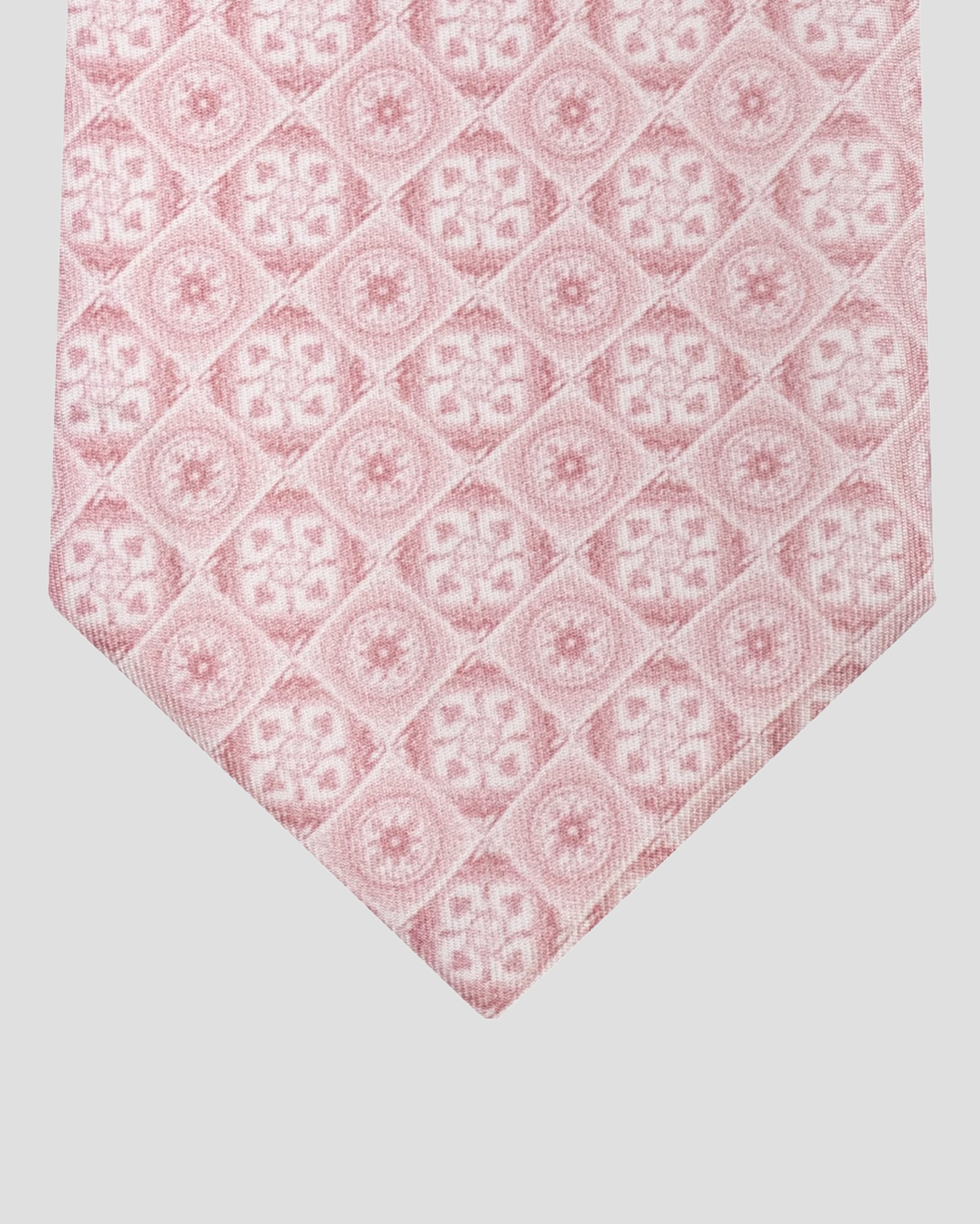 Rose tiles silk tie