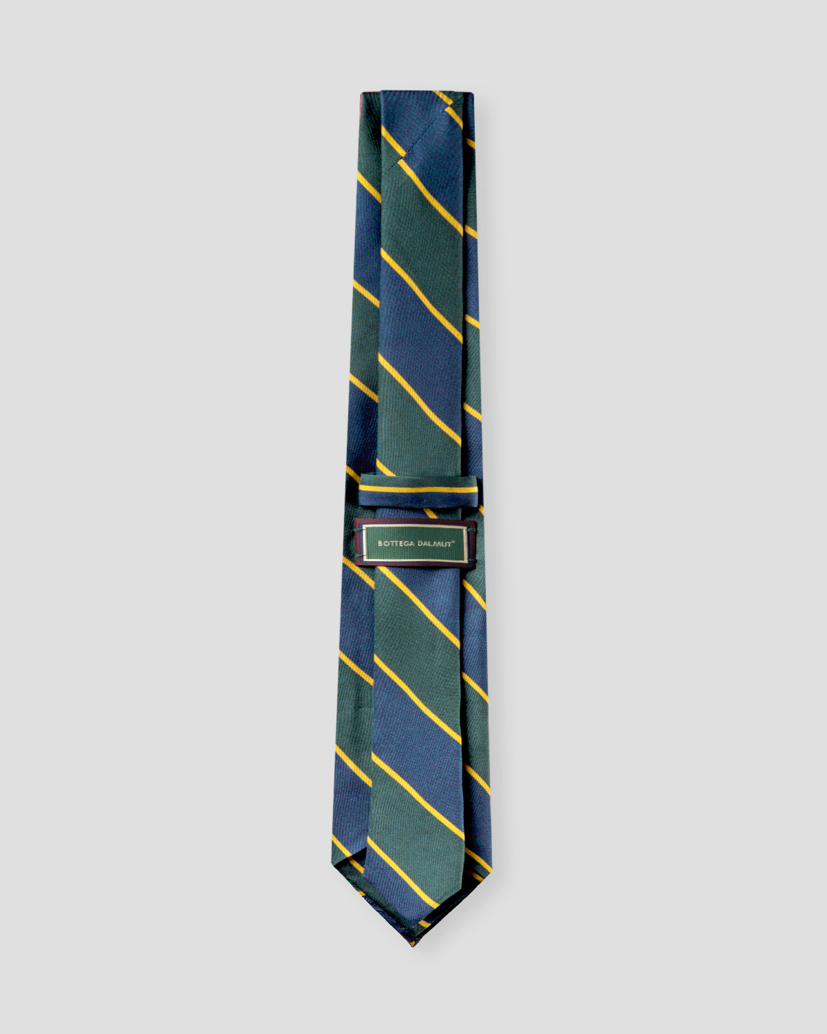 Cravatta Regimental Blu Verde e Dorato