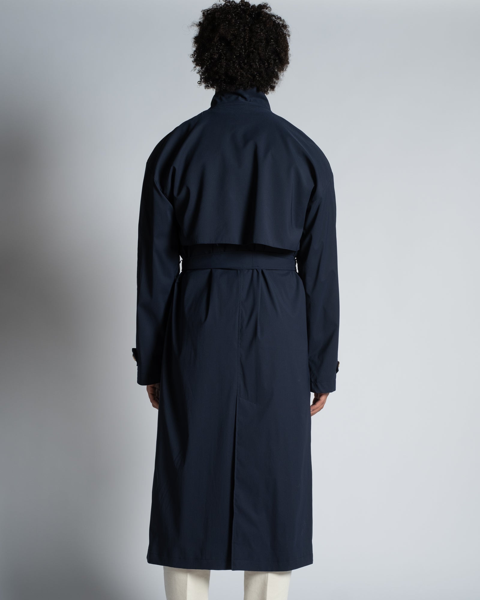 Trench Lungo T-WAY Rain-System Blu Navy