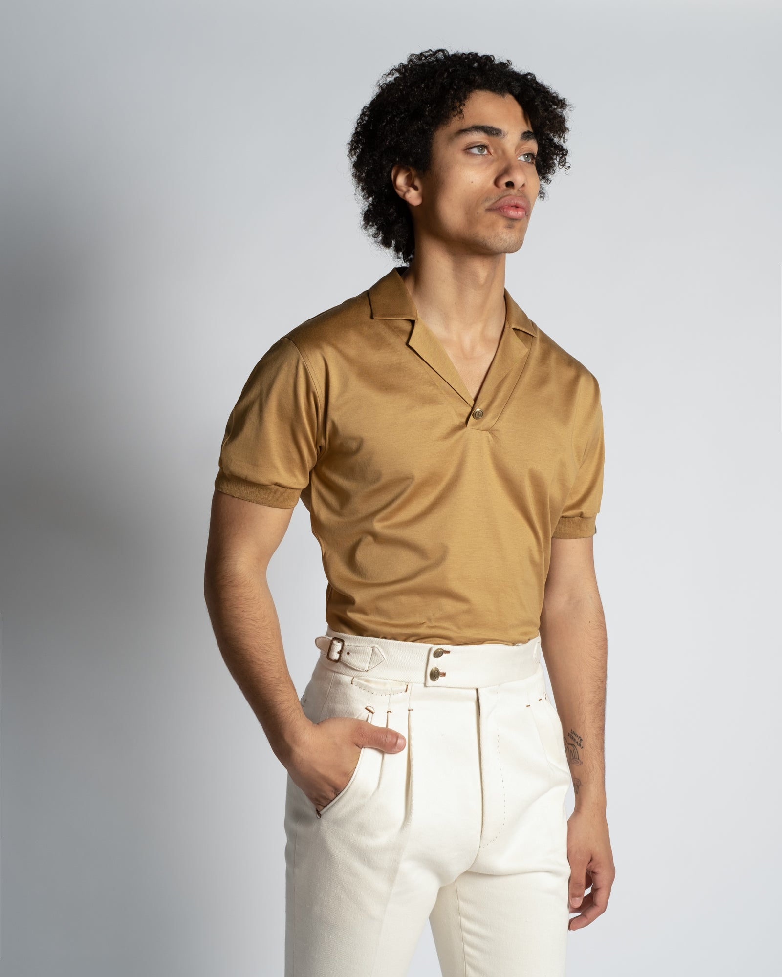 White Safari Polo