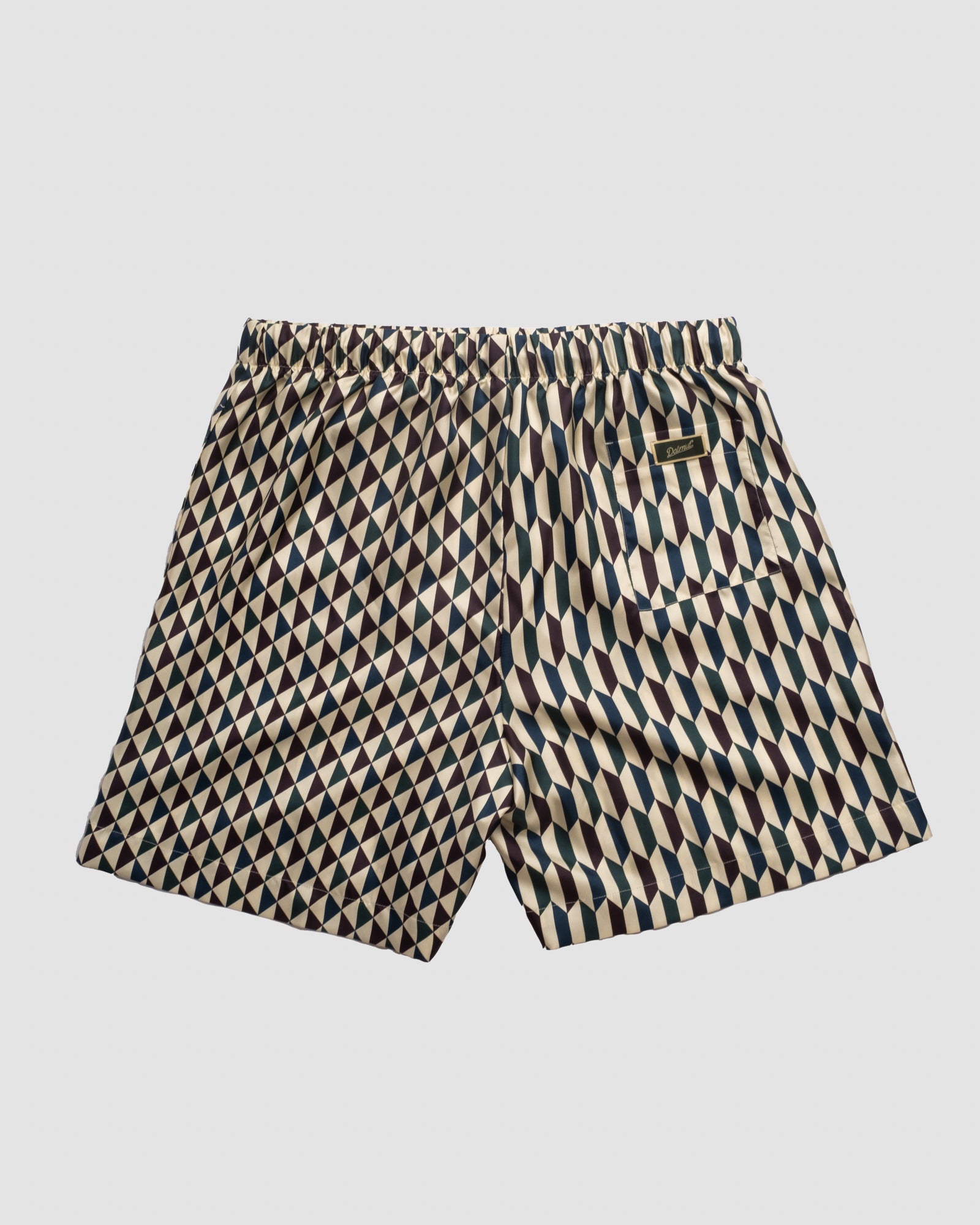 BOARD SHORTS IN GREEN HOUSE SILK