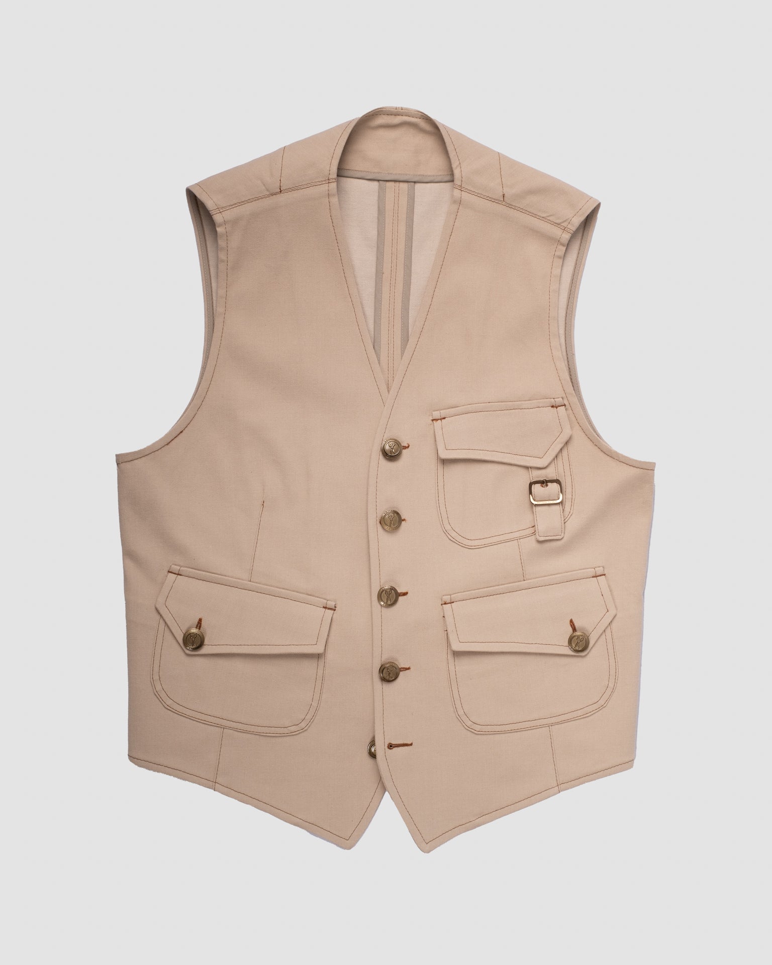 REVERSIBLE SINGLE-BREASTED VEST