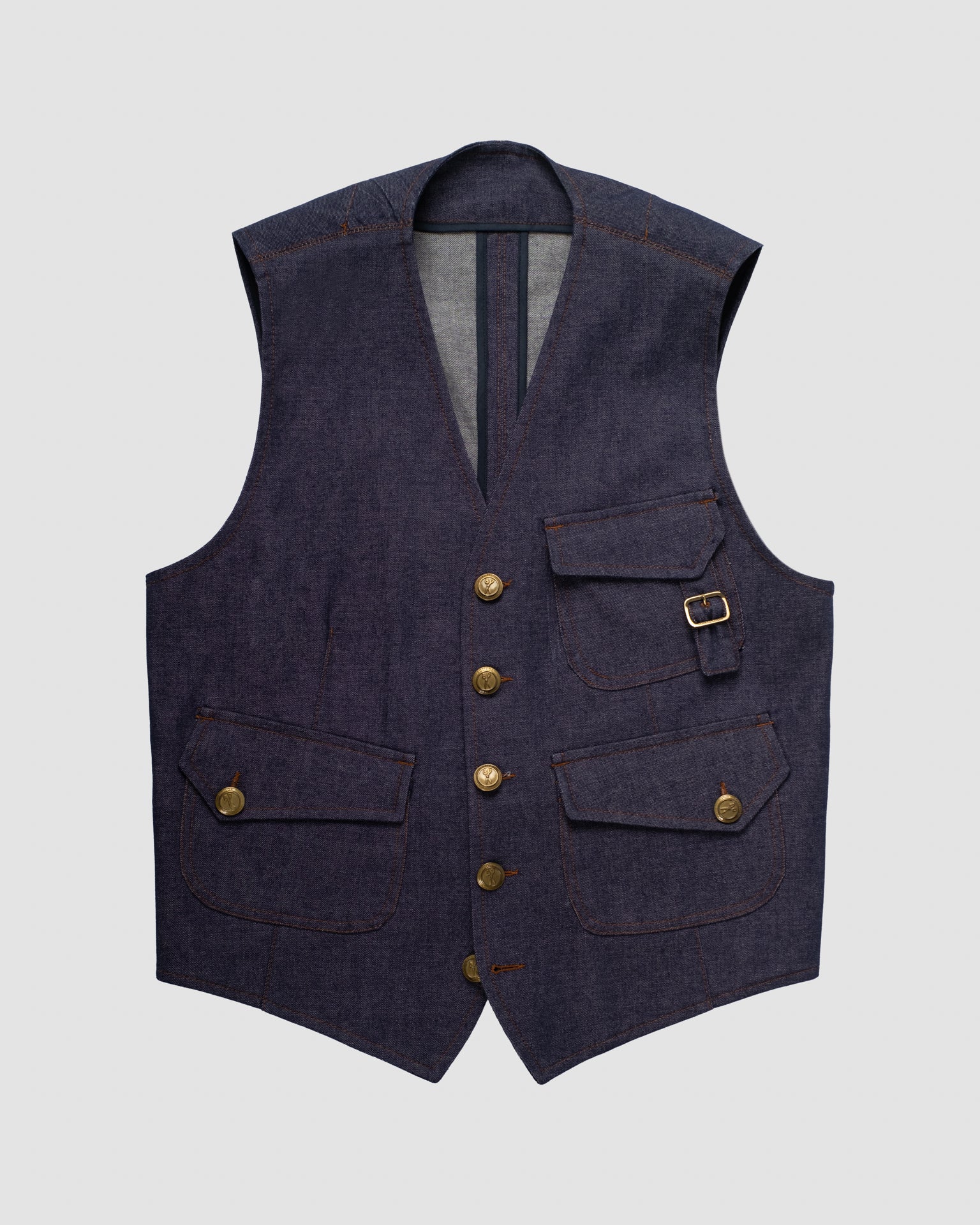 REVERSIBLE SINGLE-BREASTED VEST