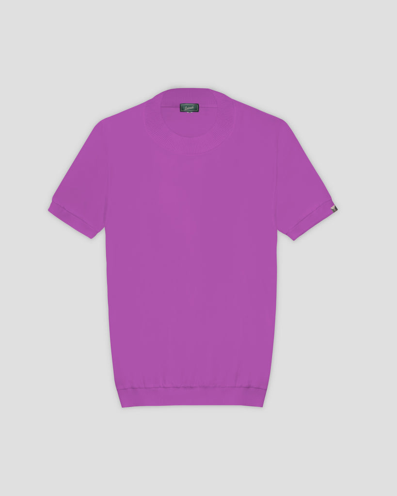 T-Shirt in filo di Scozia Violetto