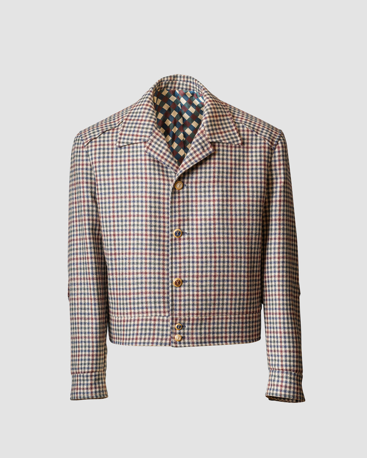 BOARD JACKET loro piana vichy, Bottega Dalmut