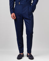 Pantalone Lino seta lana Blu navy