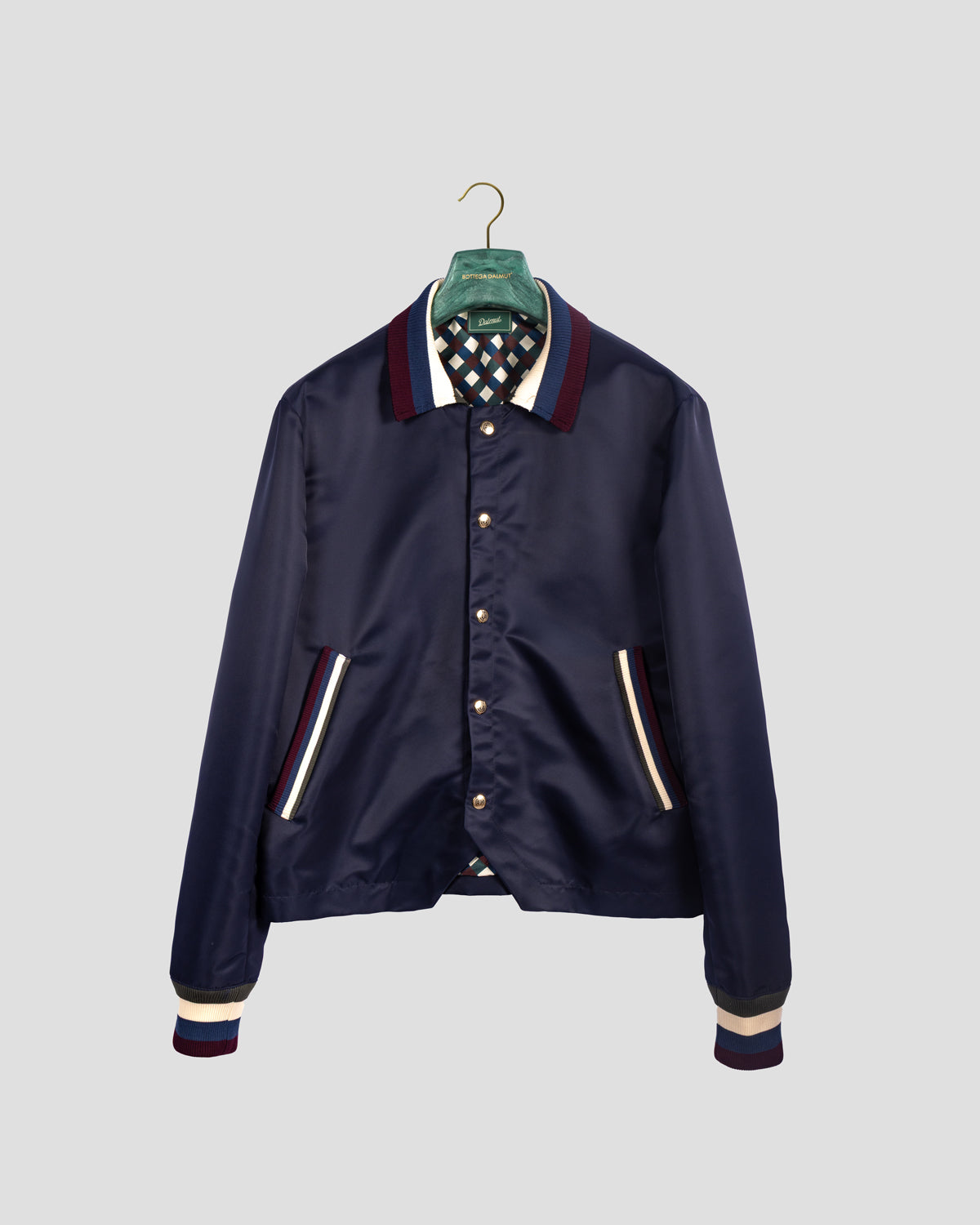 Bomber College Blu in nylon, Bottega Dalmut