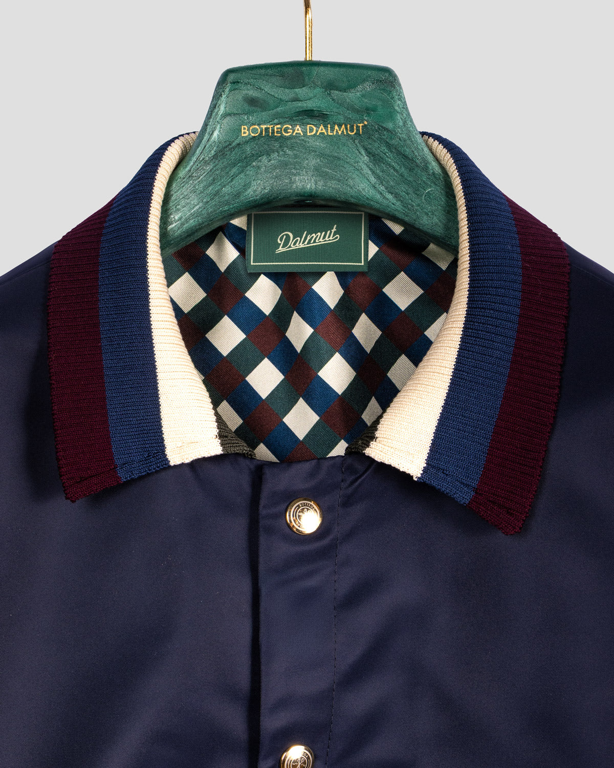 Bomber College Blu in nylon, Bottega Dalmut, foto 2