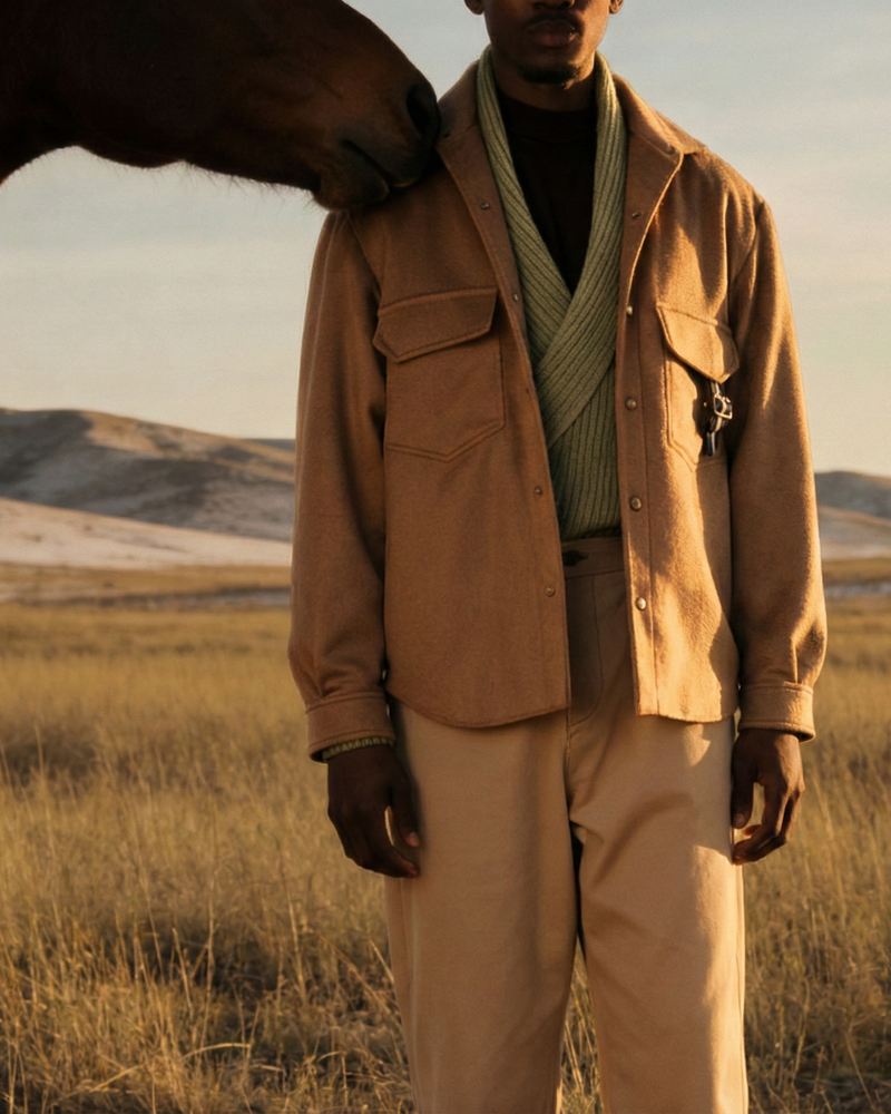 Overshirt Safari Cashmere Cammello