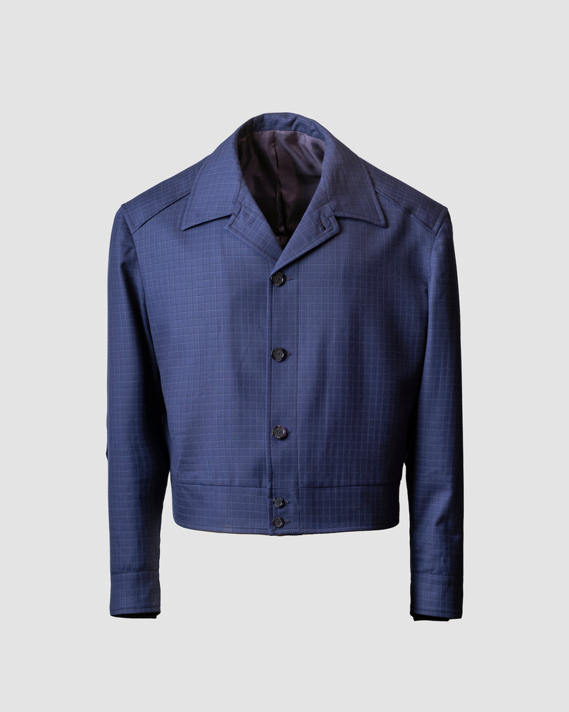 Board Jacket Quadretti Blu