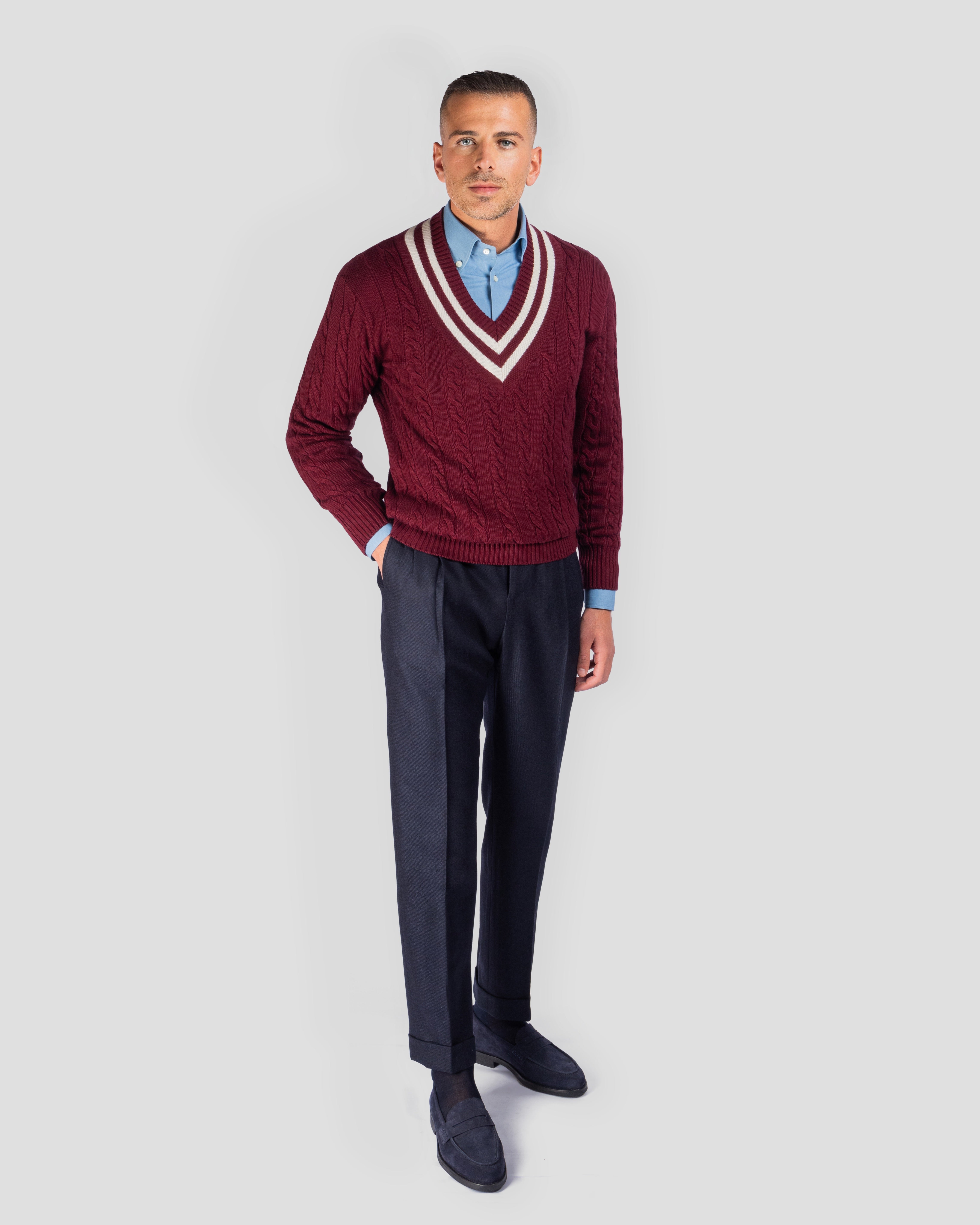 Cricket in Cashmere/Seta Bordeaux